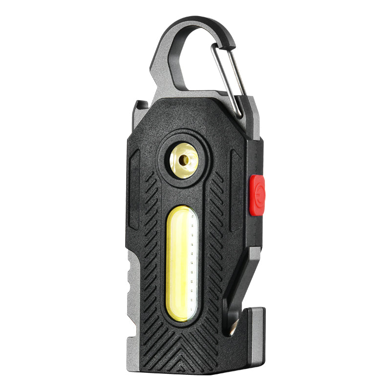 3-in-1 Rechargeable Mini LED Flashlight (Keychain + Emergency + Camping)